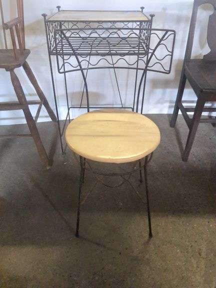 Metal Desk and Chair