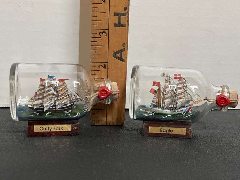 Assorted Ships in Bottles
