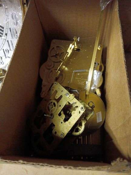 Large Assortment of Clock Parts