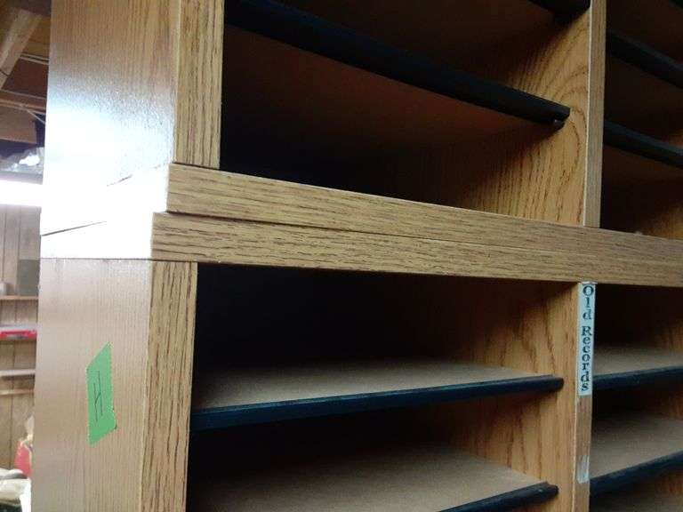 Pair of Wood Mail Sorters