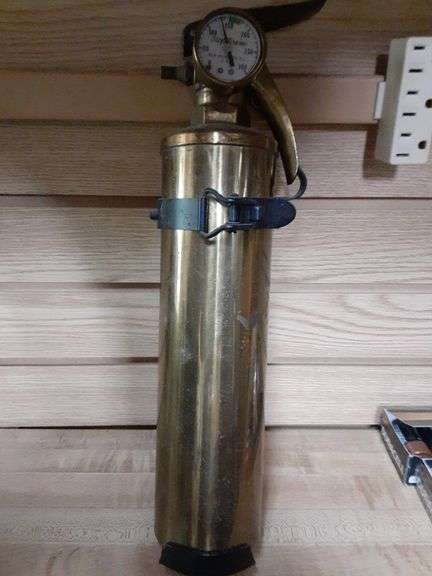 Vintage Brass Fire Extinguisher