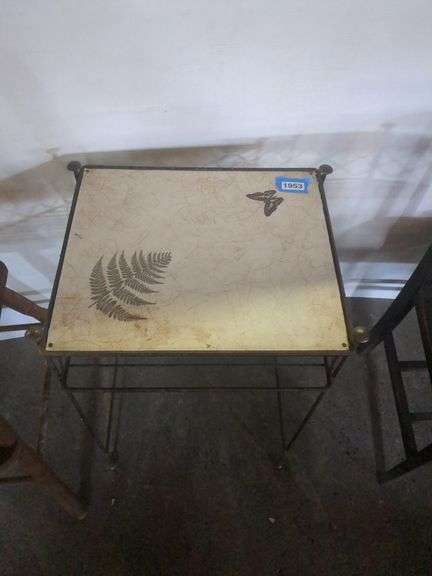 Metal Desk and Chair