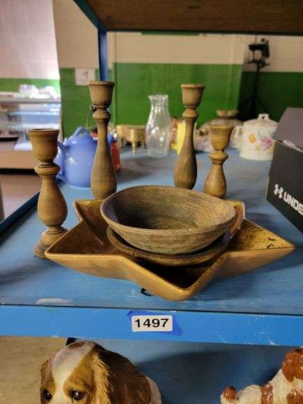 Wooden Bowls & Candle Sticks