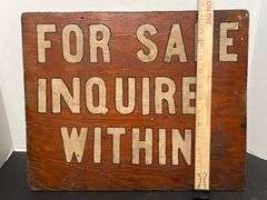 Wooden For Sale Sign