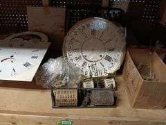 Large Assortment of Clock Parts