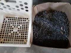 Box of Nails and Milk Crate