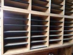 Pair of Wood Mail Sorters