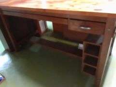 Wood Work Bench w/ Butcher Block Top