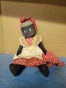 (3) Dolls: Antique/Vintage. Golliwog Doll, Black Mammie Doll & Fabric Face Doll