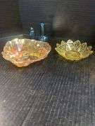 Opalescent Hobnail Custard Dishes, Candy Bowls, and More