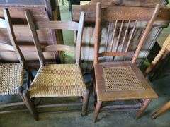 (4) Assorted Wooden Chairs