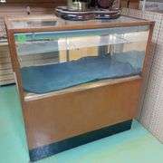 Lighted Wood & Glass Display Cabinet