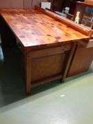 Wood Work Bench w/ Butcher Block Top