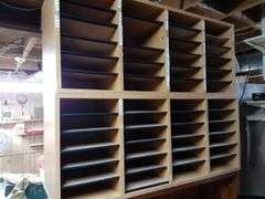Pair of Wood Mail Sorters