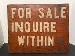 Wooden For Sale Sign