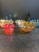 Opalescent Hobnail Custard Dishes, Candy Bowls, and More