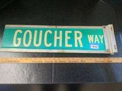 Goucher Way Street Sign