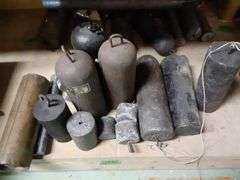 Assorted Steel & Lead Clock Weights