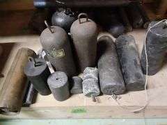 Assorted Steel & Lead Clock Weights