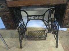 Singer Sewing Machine and Table