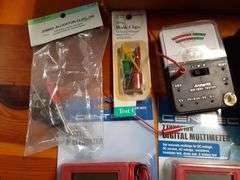 (3) Digital Multi Meters, Battery Tester & Demagnetizer