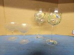 Assorted Glasses: Wine & Champagne
