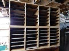 Pair of Wood Mail Sorters