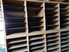 Pair of Wood Mail Sorters