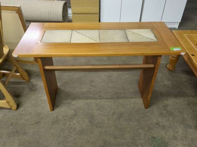 Contemporary Tiled Center Hall Table