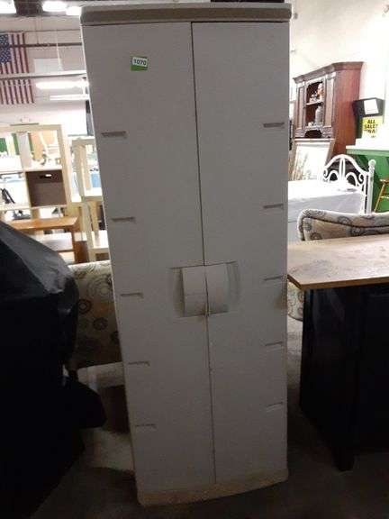 Plastic Pantry Style Storage Cabinet