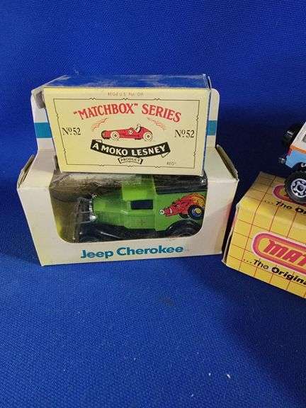 Moko Lensey, Matchbox, and BP Diecast Cars in Boxes