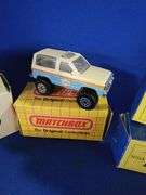 Moko Lensey, Matchbox, and BP Diecast Cars in Boxes