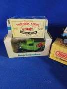 Moko Lensey, Matchbox, and BP Diecast Cars in Boxes