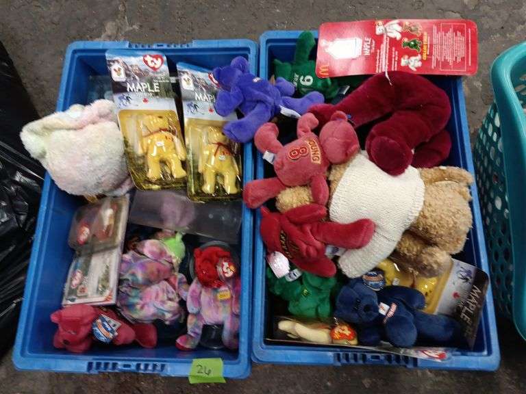 (2) Totes of Beanie Babies