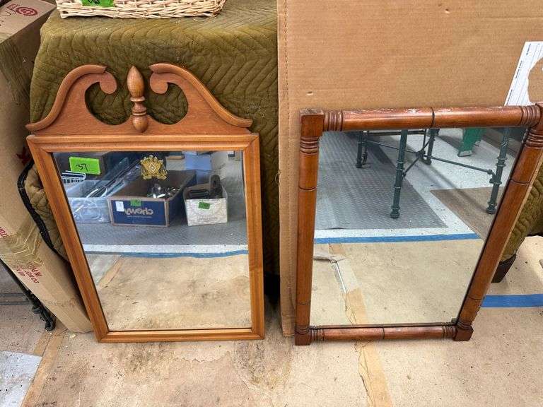 (2) Wall Mirrors & Sheet of Glass