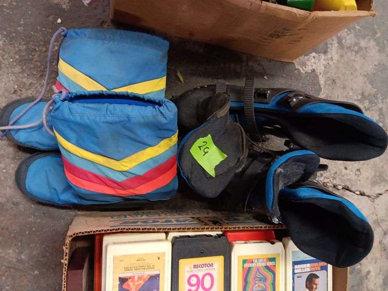 Hawk Roller Blades (Size Unknown) and Vintage Snow Boots (Women's 7/8)