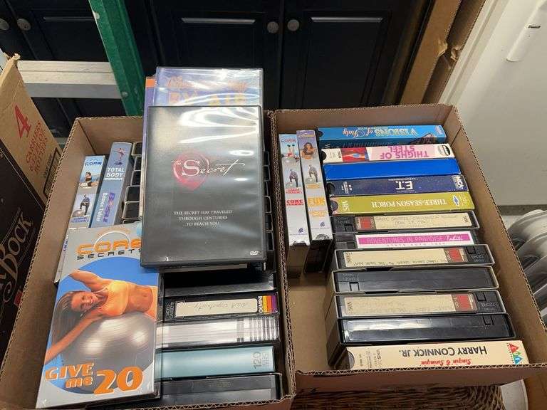 Assortment of VHS Tapes & DVD's