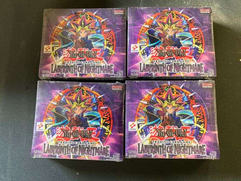 (4) Boxes of Yu-Gi-Oh! Labyrinth of Nightmare Cards