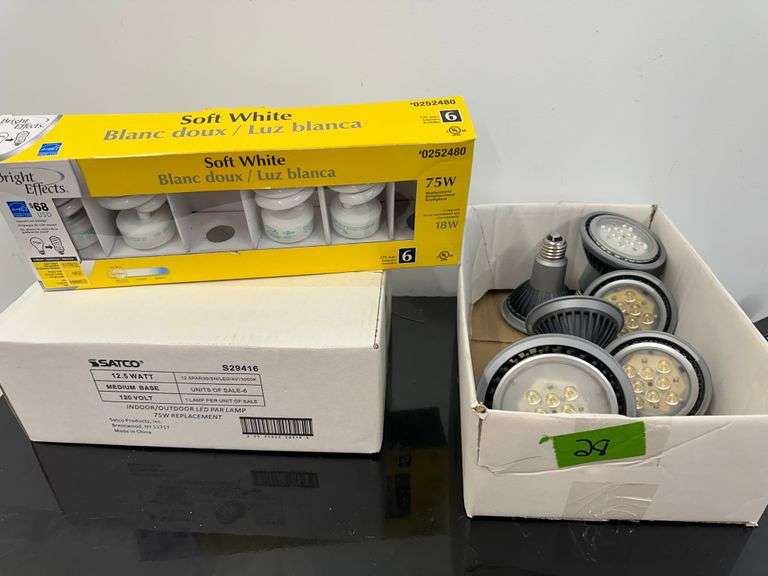 Assorted CFL & LED Light Bulbs