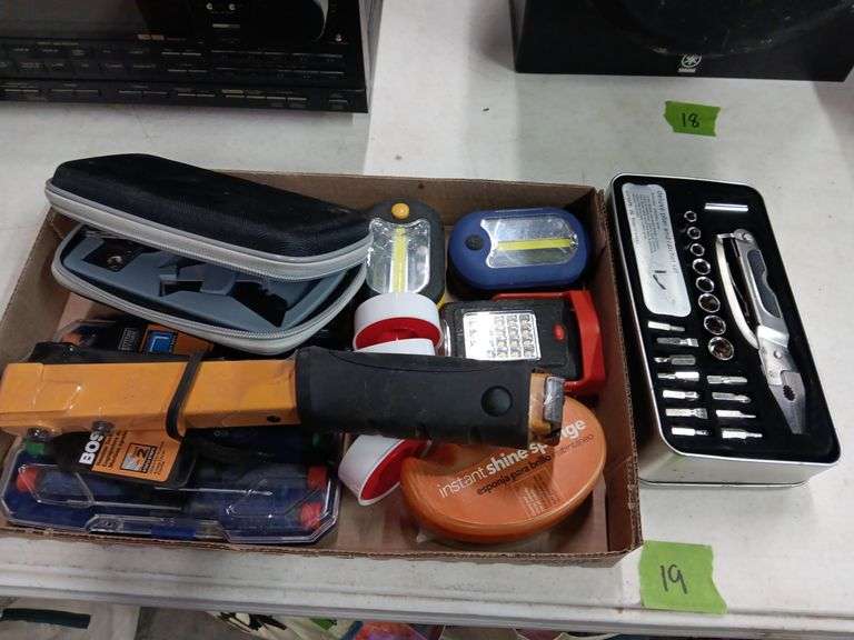 Roofing Nailer, Multi Tool, Shoe Shine, Electrical Tape, and More