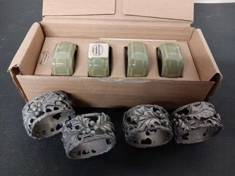 (4) Longaberger Woven Traditions Napkin Rings