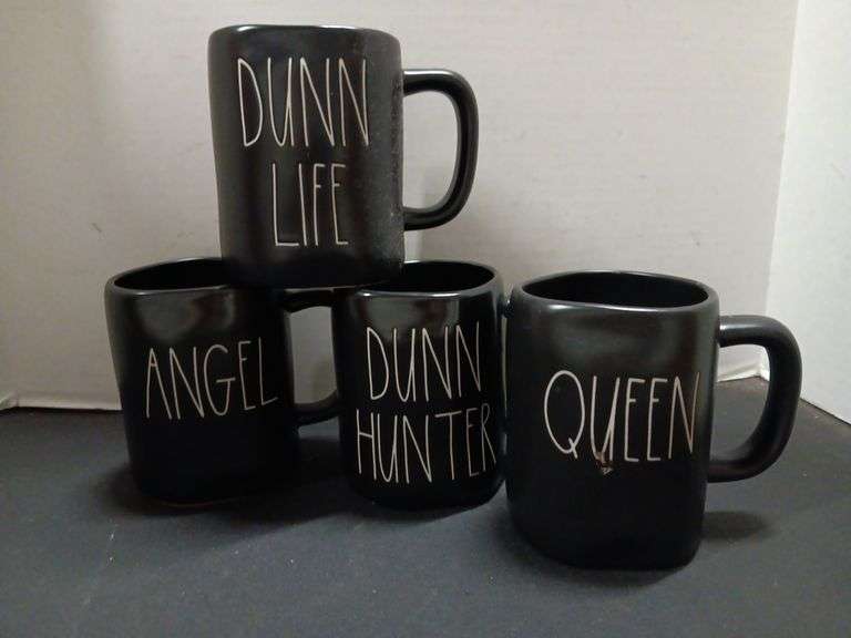 (4) Rae Dunn Mugs