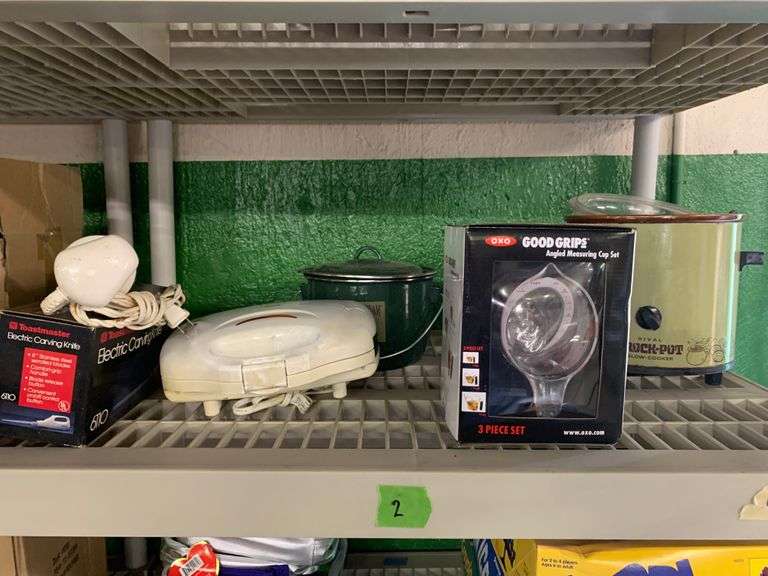 Rival Crockpot, Good Grips Measuring Cups, Electric Carving Knife, and More