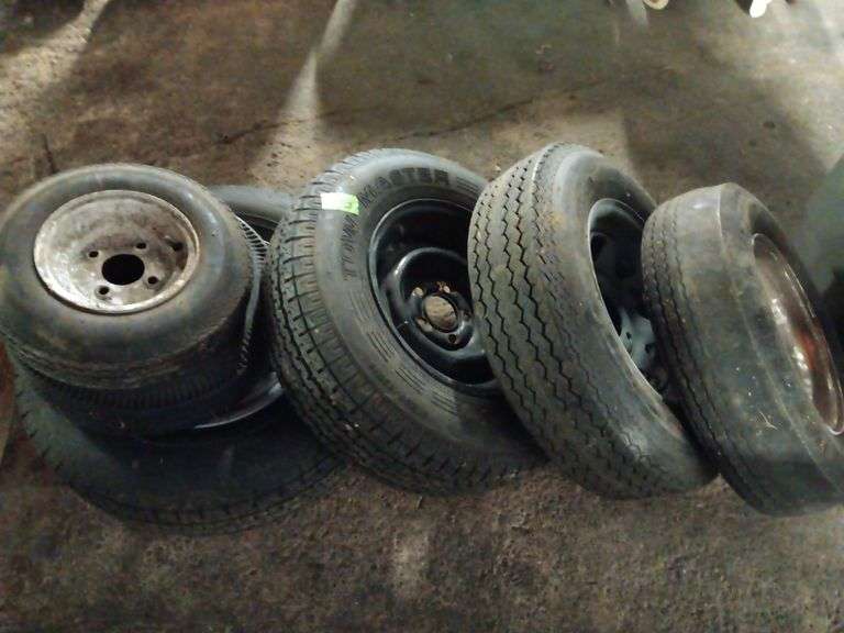 (6) Wheels w/ Tires (Various Sizes)