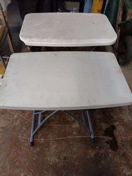 (2) Plastic Folding Tables