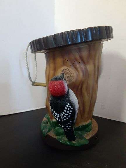 Gemmy Animated Woodpecker and Goldfinch
