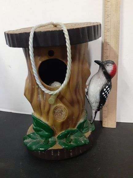 Gemmy Animated Woodpecker and Goldfinch