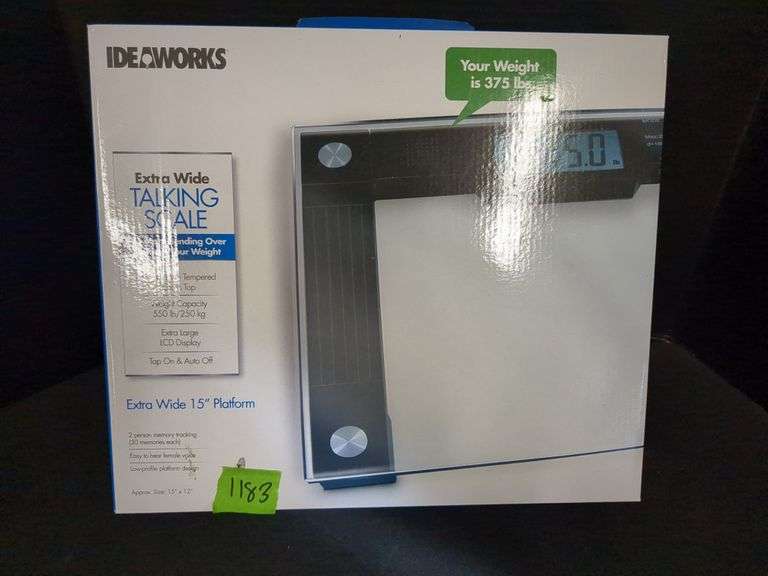 Ideaworks Extra Wide Talking Scale Delaware Auction Center