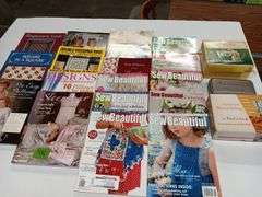 Assorted Sewing / Crochet Books & Magazines and Singer Buttonholer and Zig Zag Machine