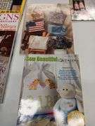 Assorted Sewing / Crochet Books & Magazines and Singer Buttonholer and Zig Zag Machine